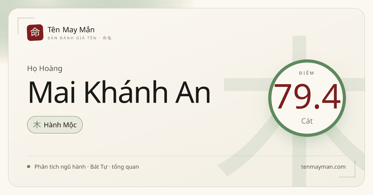 Hoàng Mai Khánh An: cái tên có nếp, có ánh sáng và độ yên đẹp