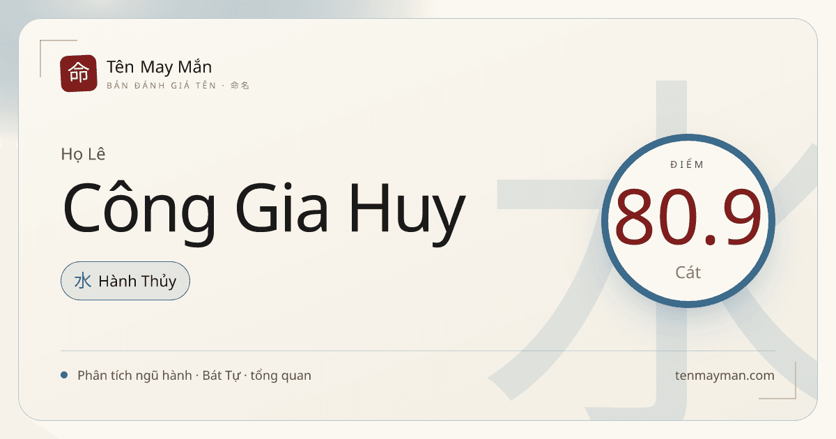 Lê Công Gia Huy: sáng nghĩa, đĩnh đạc và có nền nếp riêng