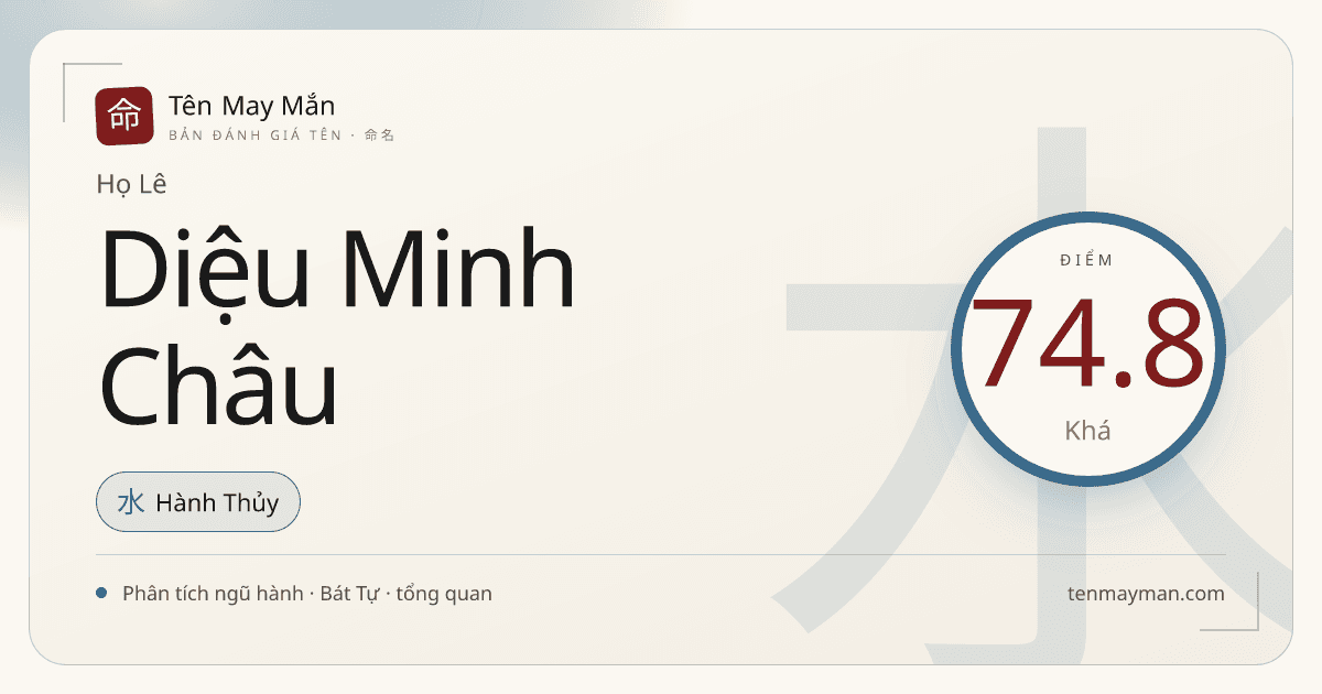 Lê Diệu Minh Châu: một cái tên nhiều ánh sáng và nét quý thanh