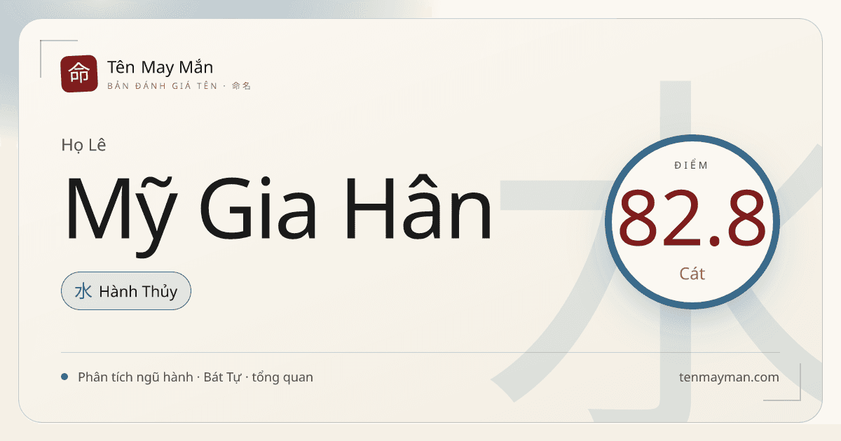 Lê Mỹ Gia Hân: một cái tên mềm sáng, có nhà và có duyên