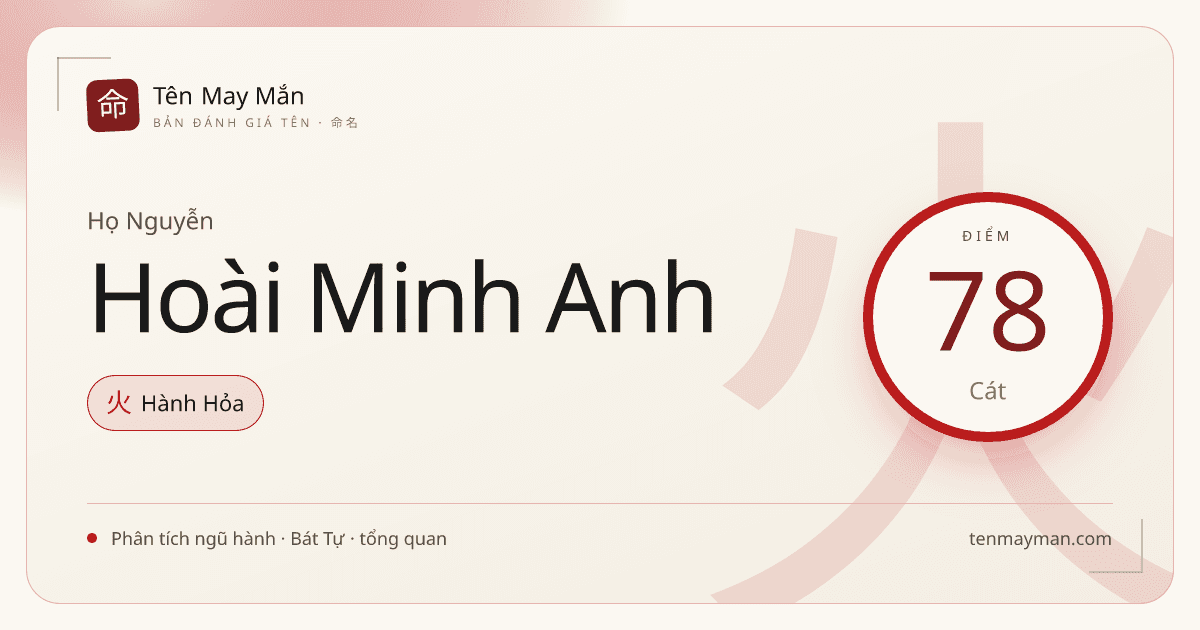 Nguyễn Hoài Minh Anh: một cái tên mềm tiếng mà vẫn giữ độ sáng