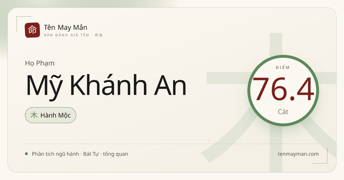 Phạm Mỹ Khánh An: dịu tiếng, sáng nghĩa và có độ cân vừa phải