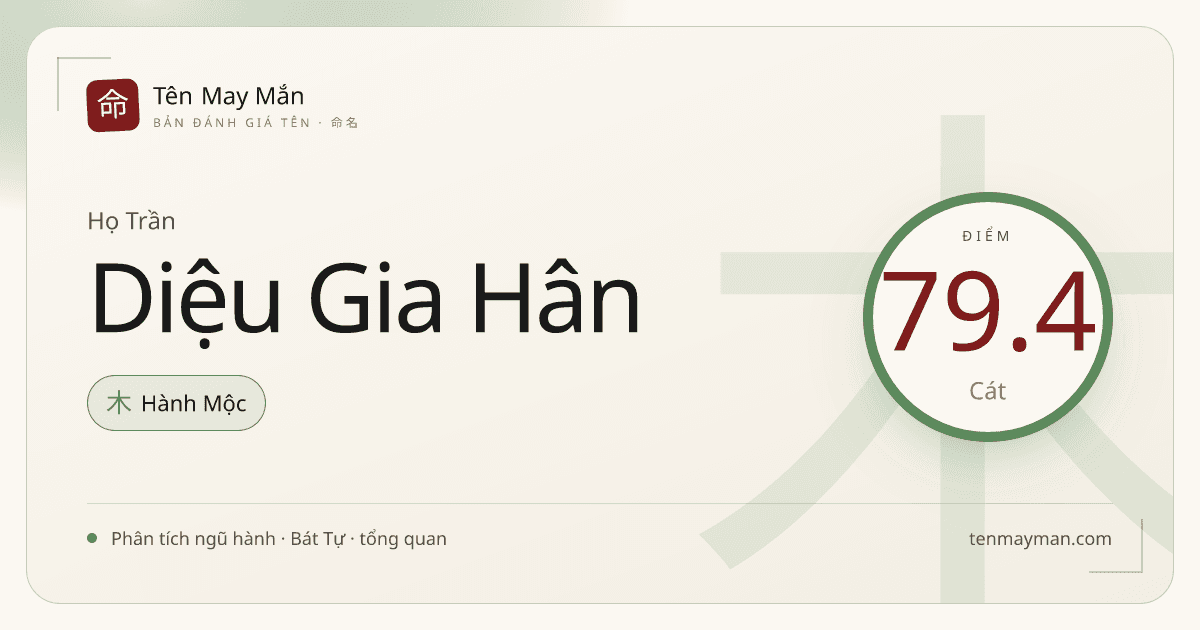 Trần Diệu Gia Hân: một cái tên mềm sáng, có nếp nhà và dư vị vui