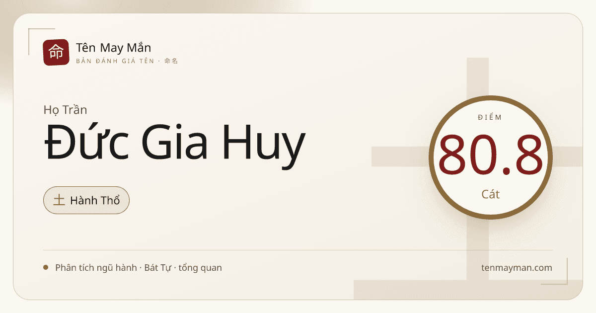 Trần Đức Gia Huy: một cái tên sáng, có nếp và giữ được độ đằm