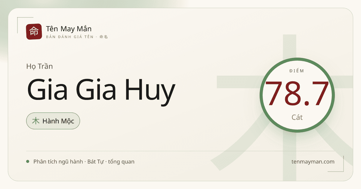 Trần Gia Gia Huy: một cái tên nhiều nhịp, sáng và đậm hơi nhà