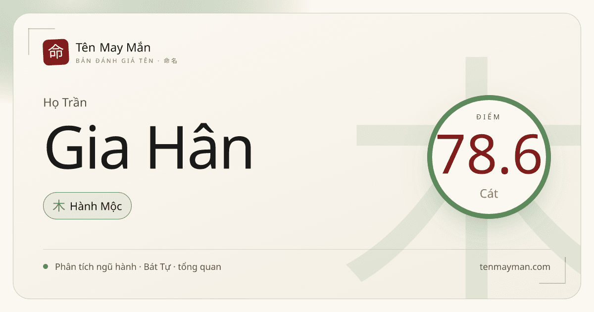 Trần Gia Hân: cái tên êm sáng, vui sắc và khá dễ tạo thiện cảm