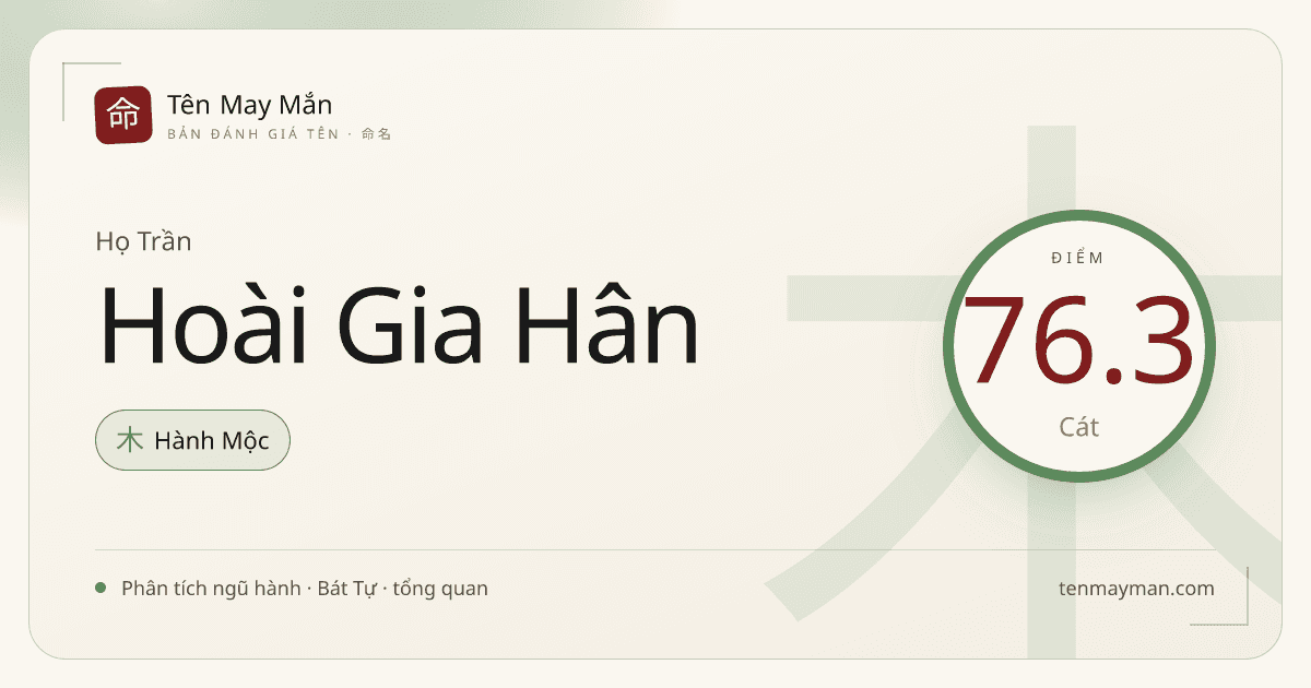Trần Hoài Gia Hân: một cái tên mềm tiếng, giàu nếp nhà